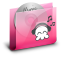 Folder Music Pink Icon 64x64 png